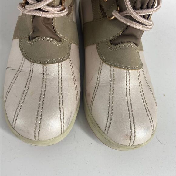 Khombu Pink Brown Tall Zip Winter Boot Girls 5 - Picture 2 of 6